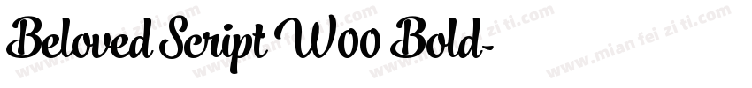Beloved Script W00 Bold字体转换